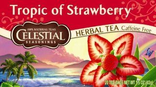 Celestial Seasonings Herb Tea, Tropic of Strawberry, 20 Count Tea Bags (Pack of 6) : Grocery Tea Sampler : Grocery & Gourmet Food