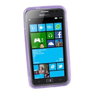 Purple Soft TPU Gel Case / Cover For Samsung Ativ S i8750 Windows 8 Phone: Cell Phones & Accessories