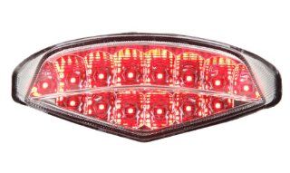 2009 2014 Ducati Monster 696/796/1100 Integrated Sequential LED Tail Lights Clear Lens: Automotive