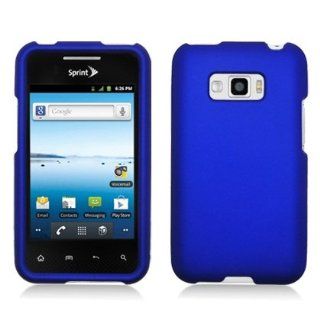 Bundle Accessory for Sprint Lg Optimus Elite Ls696   Blue Hard Case Protector Cover + Lf Stylus Pen: Cell Phones & Accessories