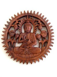 Shop Blessing Buddha Wall Hanging Decor Buddha Statue, Fortune Buddha  Handcarved  OMA BRAND at the  Home Dcor Store