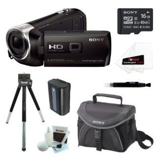Sony HDR PJ540/B HDRPJ540 PJ540 32GB Full HD 60p Camcorder w/ built in Projector + Sony MicroSD 16GB + Replacement NP FV50 Battery + Sony Case + Accessory Kit : Digital Camera Accessory Kits : Camera & Photo