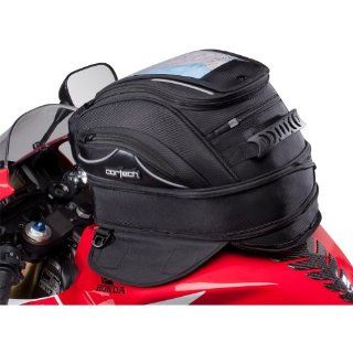 Cortech Super 2.0 Magnetic 18 Liter Motorcycle Tank Bag   Black / One Size: Automotive