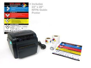 NFPA Fire Diamond Codes Label Printer Starter Package : LabelTac NFPA 704 Labeling System : Label Makers : Office Products