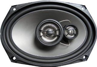 Earthquake Sound T693X TNT 3 Way Coaxial Speakers   Set of 2 (Black) : Vehicle Speakers : Car Electronics