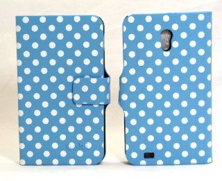 Ooki Blue Polka Dots Deluxe Folio Ultra Wallet Diary Case with Kickstand for The Sprint Epic Touch 4G (SPH D710), US Cellular Samsung Galaxy S2 (SCH R760) & The Boost Mobile Samsung Galaxy S2 Cell Phones & Accessories