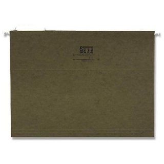 Standard Hanging File Folder, Letter, 1/5 Tab Cut, Green, 25 per Box : Office Products