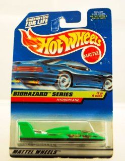 Hot Wheels   1997   Biohazard Series   Hydroplane   1 of 4   Collector #717   Neon Green   Limited Edition   Collectible: Toys & Games