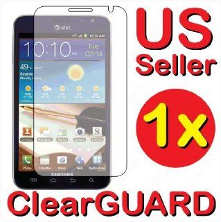 Samsung GALAXY Note LTE SGH i717 Premium Invisible Clear LCD Screen Protector Cell Phones & Accessories