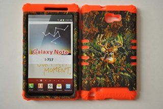 NEW AT&T SAMSUNG GALAXY NOTE i717 DEER CAMO/ORANGE CASE: Cell Phones & Accessories