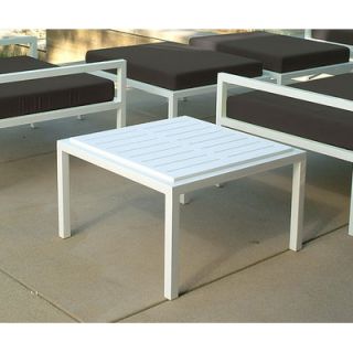 Modern Outdoor Talt Side Table ta tbc lo Frame: Stainless Steel, Finish: Braz