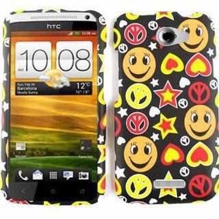 For Htc One X S720e Stars Peace Hearts Matte Texture Case Accessories: Cell Phones & Accessories
