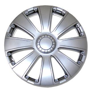 TuningPros WSC 713S14 Hubcaps Wheel Skin Cover 14 Inches Silver Set of 4: Automotive