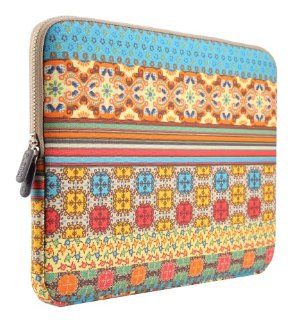 PLEMO Bohemian Style Canvas Fabric 12 12.5 Inch Netbook / Laptop / Notebook Computer Sleeve Case Bag Cover, Sunlight Garden: Computers & Accessories