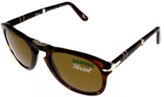 Persol Sunglasses Unisex Foldable Havana Polarized PPO 714 24/57: Sports & Outdoors