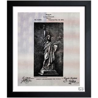 Oliver Gal Statue of Liberty 1879 Framed Graphic Art 1B00292_15x18/1B00292_26