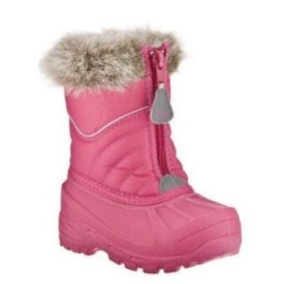 Champion Toddler Girls Pink Snow Boots With Faux Fur Trim: Shoes