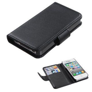 Fits Apple iPhone 4 4S Hard Plastic Snap on Cover Black Book Style MyJacket Wallet (with Black Tray) 724 AT&T, Verizon (does NOT fit Apple iPhone or iPhone 3G/3GS or iPhone 5) Cell Phones & Accessories