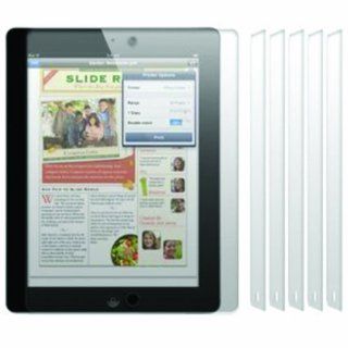 SAMRICK   Pack of 6   Apple iPad 2, Apple iPad 3 3rd Generation "The New iPad" 2012 & Apple iPad 4 4G Retina Display (Wi Fi and Wi Fi + 4G) 16GB 32GB 64GB 128GB Transparent Screen Protector/Film/Foil (3 Layer Technology) & Microfibre Clot
