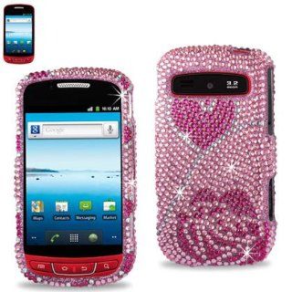 Reiko DPC SAMR720 22 Fashionable Premium Bling Diamond Protective Case for Samsung Admire (R720)   1 Pack   Retail Packaging   Pink: Cell Phones & Accessories