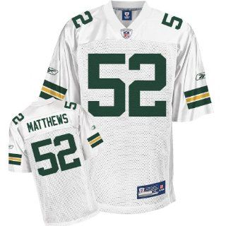 Reebok Green Bay Packers Clay Matthews Replica White Jersey Extra Large : Sports Fan Jerseys : Sports & Outdoors