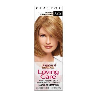 Clairol Natural Instincts Loving Care Color, 725 Medium Golden Blonde (Pack of 3) : Loving Care Hair Color : Beauty