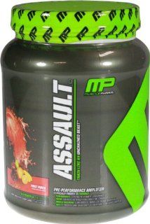 Muscle Pharm Assault Pre Workout System, Fruit Punch, 1.59 Pound: Health & Personal Care