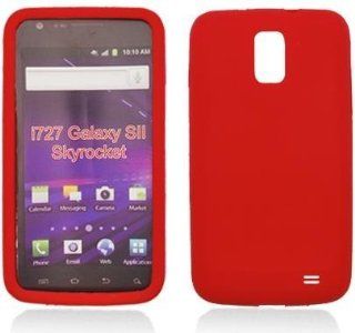 Aimo Wireless SAMI727SK003 Soft n Snug Silicone Skin Case for Samsung Galaxy S2 Skyrocket i727   Retail Packaging   Red: Cell Phones & Accessories