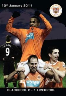 Blackpool FC: Blackpool 2 Liverpool 1   Barclays Premier League January 12th 2011      DVD