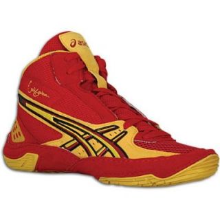 ASICS Cael V3.0 GS Youth Wrestling Shoes   SIZE: 1, COLOR: Cyclone/Gold/Black: Shoes