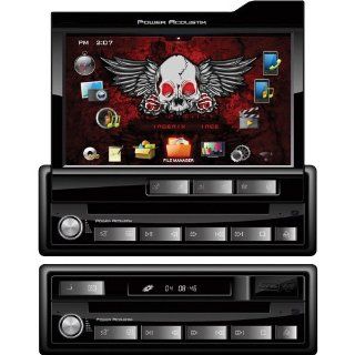 Power Acoustik PNX 741 Single DIN Flip Out Digital with 7 Inch TFT LCD Touch Screen : Car Electronics