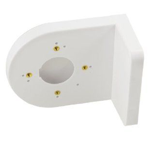 Plastic Right Angle White Bracket Wall Mount Security Shelf for Dome Camera: Cell Phones & Accessories