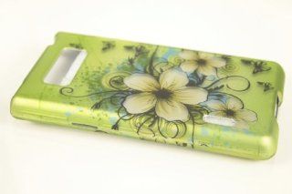 LG Splendor / Venice US730 Hard Case Cover for Hawaii Flower + Earphone Cord Winder: Cell Phones & Accessories
