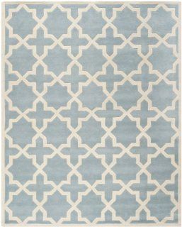 Safavieh CHT732B Chatham Collection Area Rug, 8 Feet by 10 Feet, Blue and Ivory  