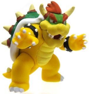 Super Mario Galaxy Tomy Gashopan 3 Inch PVC PVC Figure Bowser: Toys & Games