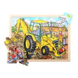 Bigjigs Toys BJ743 Tray Puzzle Digger: Toys & Games