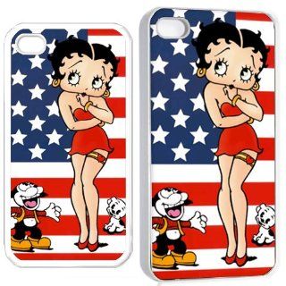 betty boop ve9 iPhone Hard 4s Case White Cell Phones & Accessories