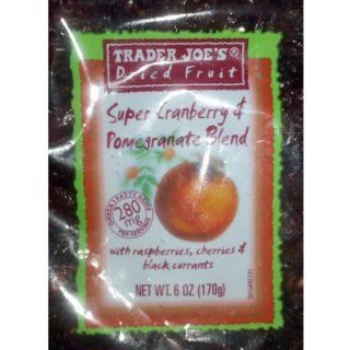 Trader Joe's Super Cranberry & Pomegranate Blend Dried Fruit 6oz (Pack of 4) : Grocery & Gourmet Food
