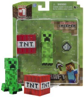 Overworld Creeper ~2.6" Minecraft Mini Fully Articulated Action Figure Pack: Toys & Games