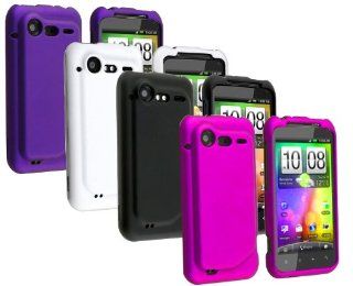 Colorful Snap On Rubberized Hard Skin Cover Case for HTC Droid Incredible 2 6350 Purple, Black, Hot Pink, White: Cell Phones & Accessories