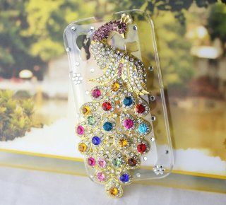 New Designer Colorful Peacock Fashionable Handmade Case Crystal Clear Cover for Samsung Galaxy Ace S5830 / S5830i Protect Skin: Cell Phones & Accessories