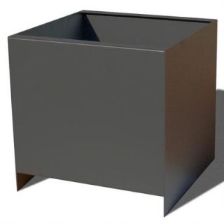 Planterworx Home Tapered Square Planter PW TP Color: Pewter, Size: 20