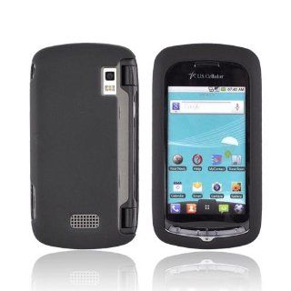 Black Rubberized Hard Plastic Case For LG Genesis VS760 Cell Phones & Accessories