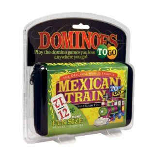 Mexican Train To Go, Number Dominoes: Toys & Games