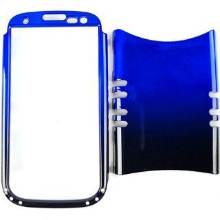 Cell Armor I747 RSNAP A005 ICG Rocker Series Snap On Case for Samsung Galaxy S3   Retail Packaging   Two Tones Black and Blue: Cell Phones & Accessories