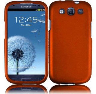 Hard Case Cover for SAMSUNG GALAXY S3 S III i747  AT&T / i535  Verizon/ T999  T mobile / L710  Sprint / i9300 Orange: Cell Phones & Accessories