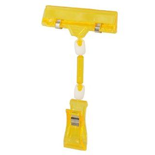 Shop Clear Yellow Plastic Double Clips Pop Sign Card Advertising Display Holder at the  Home Dcor Store. Find the latest styles with the lowest prices from Amico