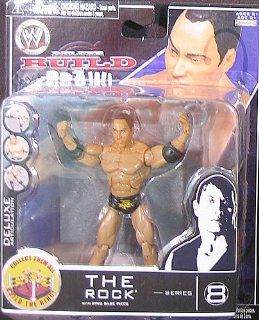 WWE Build N' Brawl Series 8 The Rock Action Figure: Toys & Games