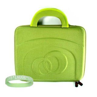 Acer Aspire One AO751h 1211 11.6 Inch Red Netbook Hardshell SLEEVE CASE Cover Pouch Carrying Bag     GREEN + Vangoddy tm, Live*Laugh*Love wrist band!!!: Computers & Accessories