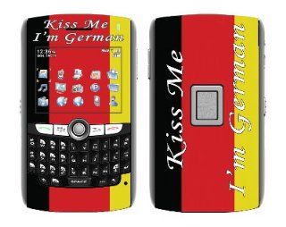 System Skins "Kiss Me German" Skin Decal for BlackBerry World 8800 Cell Phone   Includes FREE Wallpaper!: Cell Phones & Accessories